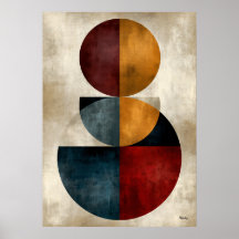 Japanse Zen Geometrische Abstracte Wandkunst