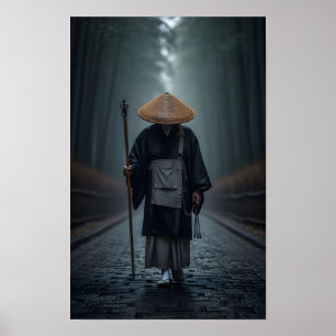 Japanse Zenmonnik Poster