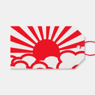 Japanse zon stijgt cadeaulabel