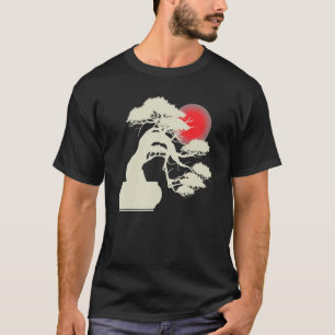 Japanse zonsonderdJapanse Zen Bonsai-boom T-shirt