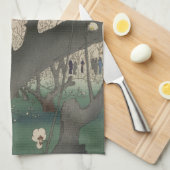 Japanse zonsopgang zonsondergang pruim landgoed bo theedoek (Quarter Fold)