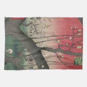 Japanse zonsopgang zonsondergang pruim landgoed bo theedoek (Horizontaal)