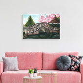 Japenese Garden Stretched Canvas Print (Insitu (Woonkamer))