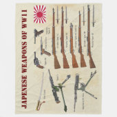 JAPENSE WAPENS VAN WWII FLEECE DEKEN (Voorkant)