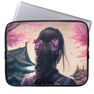 Japische Blütenpracht - Mädchen - Gerätehülle Laptop Sleeve