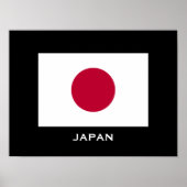 Japon - affiche classique du drapeau (Devant)