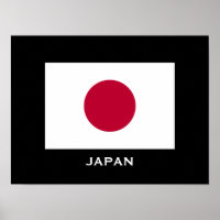 Japon - affiche classique du drapeau