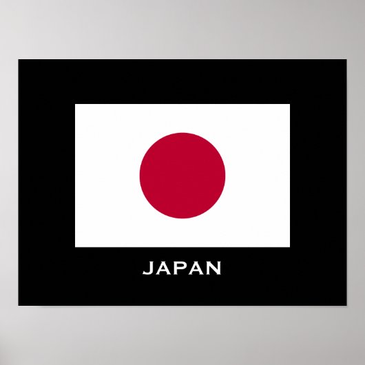 Japon - affiche classique du drapeau (Devant)