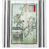 Japon Bairei Jay Birds Plum Blossom Shotain rideau (Devant)