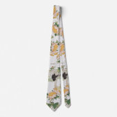 Japon Cravate de fleurs de tourbe d'oiseaux de gru (Devant)