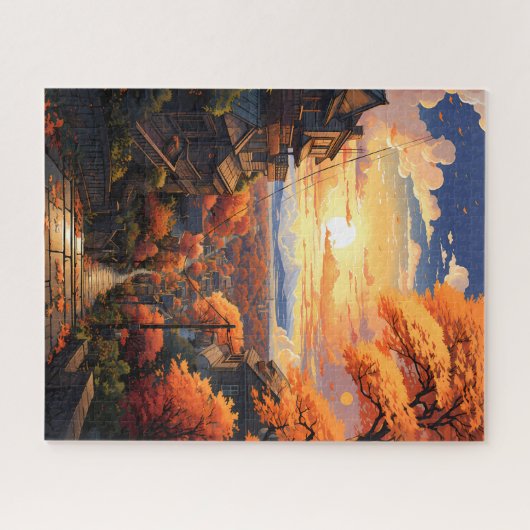 Japon en automne Jigsaw Puzzle (Horizontal)