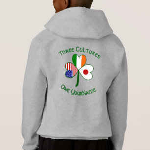 Japon Irlande États-Unis Trèfle Drapeau Personnali
