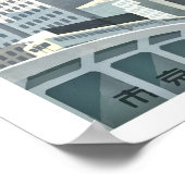 Japon, lanterne, affiche de voyage japonaise vinta (Coin)