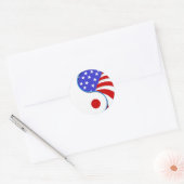 Japon USA Yinyang autocollant d'appel (Enveloppe)