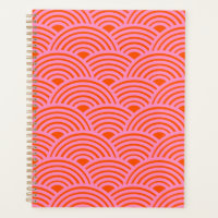 Japon Vague Seigaiha Motif Preppy Orange rose