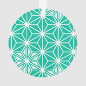 Japonais Asanoha motif - bleu paon (dos)