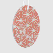 Japonais Asanoha motif - corail rose (devant)