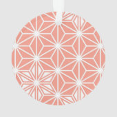 Japonais Asanoha motif - corail rose (dos)