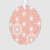 Japonais Asanoha motif - corail rose (devant)