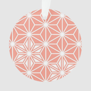 Japonais Asanoha motif - corail rose