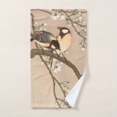 Japonais Asiatique Koson Bird Chickadee Songbird (Serviette à main)