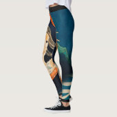 JAPONAIS GHOST IMPRIMER Leggings IMPRIMÉS (Gauche)