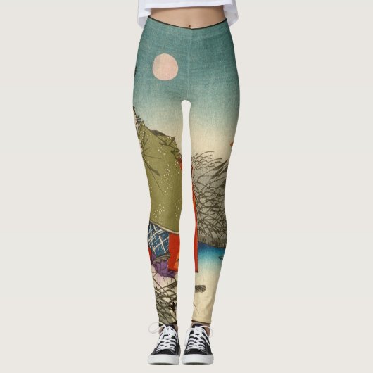 JAPONAIS IMPRIMER DES Leggings IMPRIMÉS (Devant)