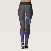 JAPONAIS IRIS Leggings NOIRS (Dos)