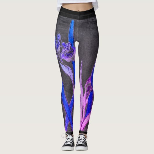 JAPONAIS IRIS Leggings NOIRS (Devant)