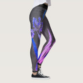 JAPONAIS IRIS Leggings NOIRS (Droite)