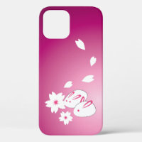 Japonais lapins de neige et Sakura iPhone 12 Coque