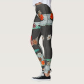 JAPONAIS MOTIF BLACK IMPRIMÉ Leggings (Gauche)