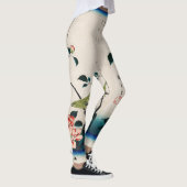 JAPONAIS OISEAUX IMPRIMÉS Leggings (Droite)