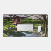 Japonais Sakura Cherry Blossom Garden Shrine Pond (Clavier et souris)