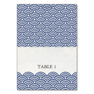 Japonais Seigaiha Paramètre de la carte Place Fold
