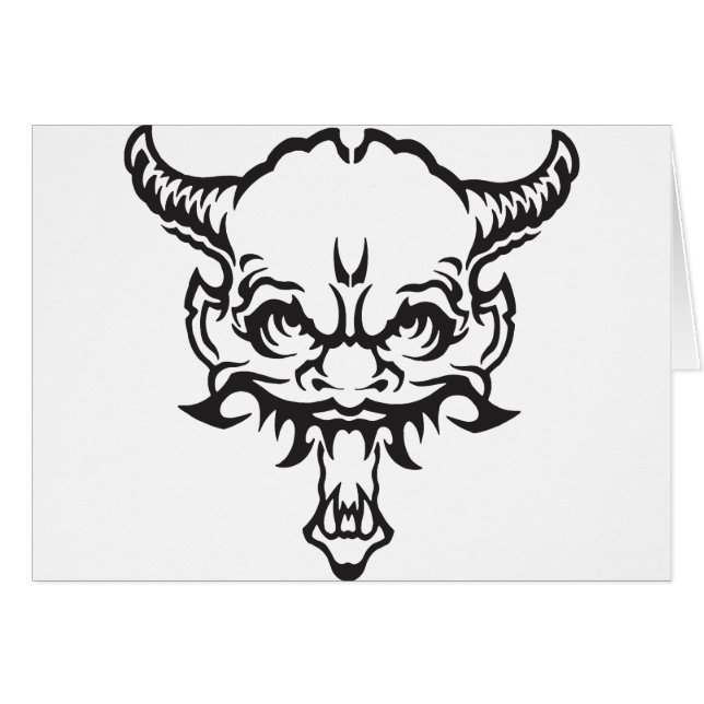 Japonais tatouage Oni Demon (Devant horizontal)