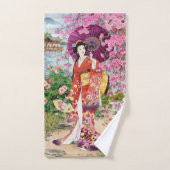 Japonaise À Kimono (Serviette à main)