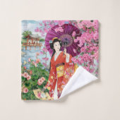 Japonaise À Kimono (Gant de toilette)