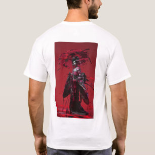 Japonaise Anime Girl in Traditional Kimono T-Shirt