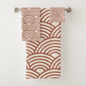 Japonaise Seigaiha Vave Rust Terracotta (En situation)