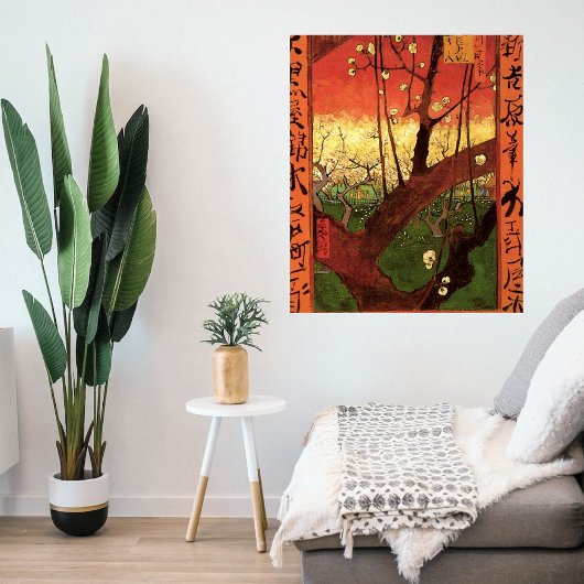 Japonisme: De bloeiende pruimelboom van Vincent va Poster