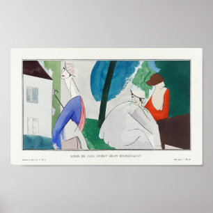 Japonnen van Paul Poiret Volgens Boussingault Poster