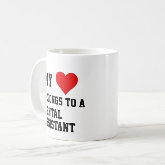 J'Appartiens À Une Mug D'Assistante Dentaire (Devant gauche)