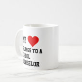 J'Appartiens À Une Mug De Conseiller D'École (Devant gauche)