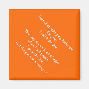 J'Appelle Ma Salle De Bains Le Jim - Drôle Aimant 