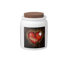 Coeur brisé/Coeur réparateur bocal bonbon