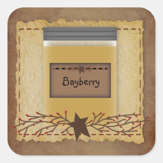 Jar Candle Custom Geur Sticker (Voorkant)