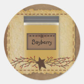 Jar Candle Custom Scent Round Sticker (Voorkant)