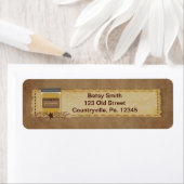 Jar Candle Étiquette de adresse (En situation)