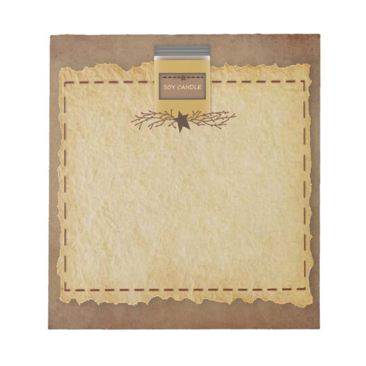 Jar Candle Notitieblok (Voorkant)